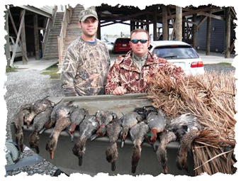 A successful 2010/2011 opening week hunt with LA Marsh Guide Service